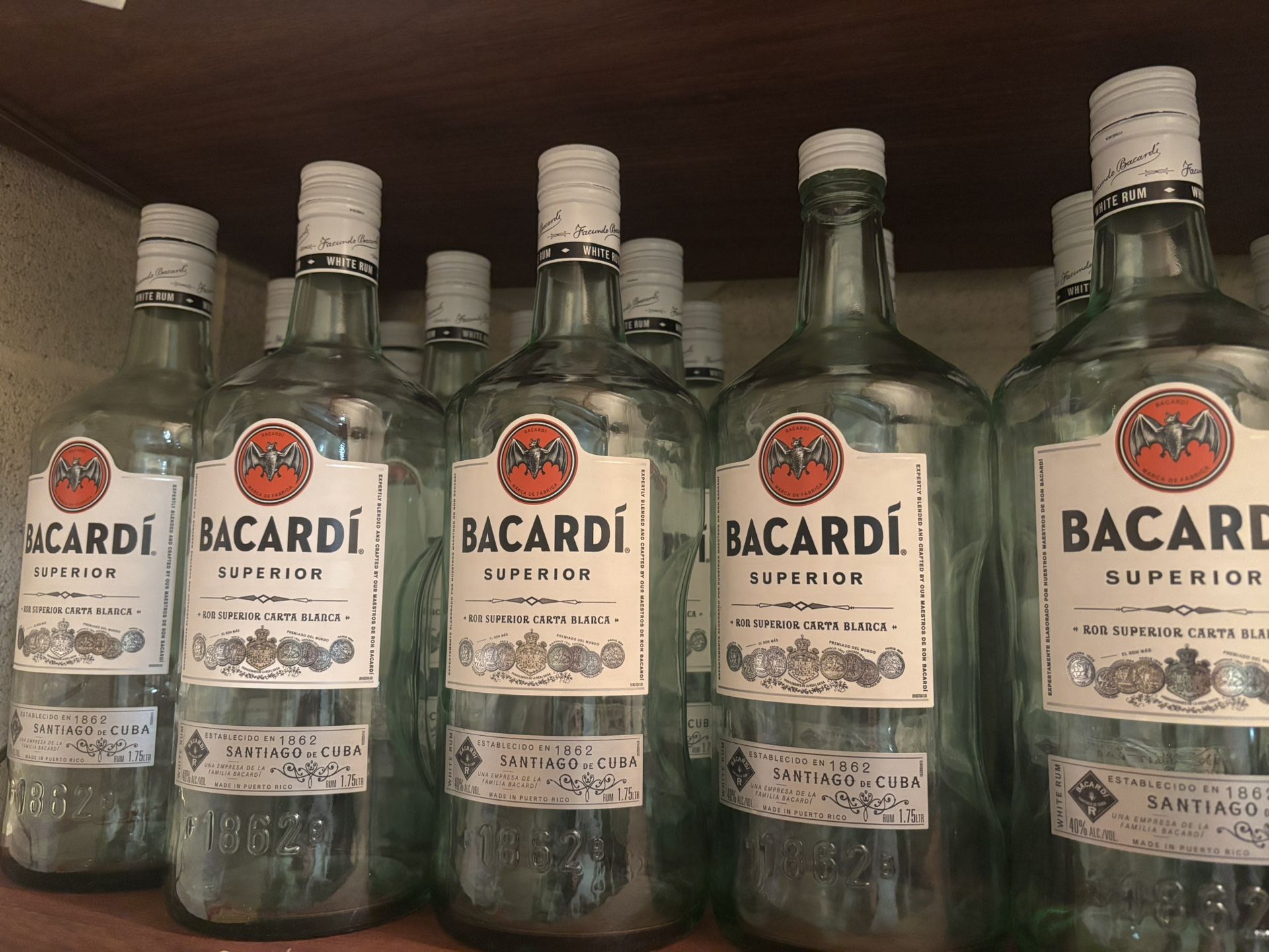 Bacardi bottles (Empty)