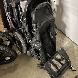 City Select Double Stroller With Skate Board Attachment