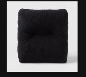 Large Sherpa Wedge Bed Rest Pillow - Two Black/Two Olive