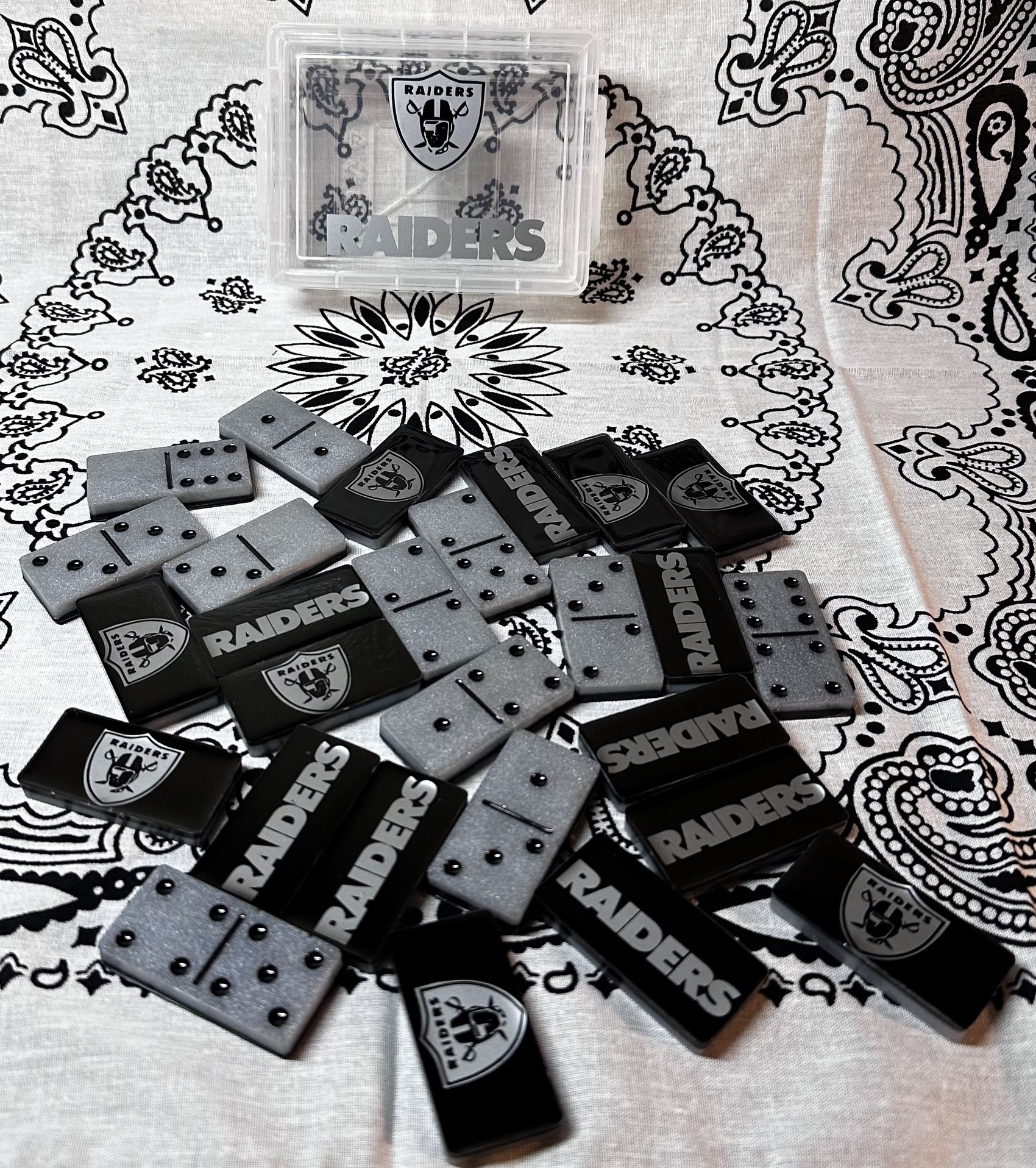 Custom Las Vegas Raiders Dominoes