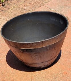 Free Large Half Barrel Planter/Pot