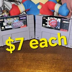 Super Nintendo Snes Games $7 Each