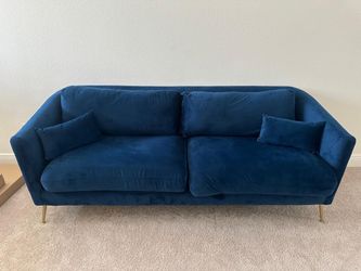 Couch and bar stools