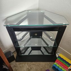 Glass Corner Table