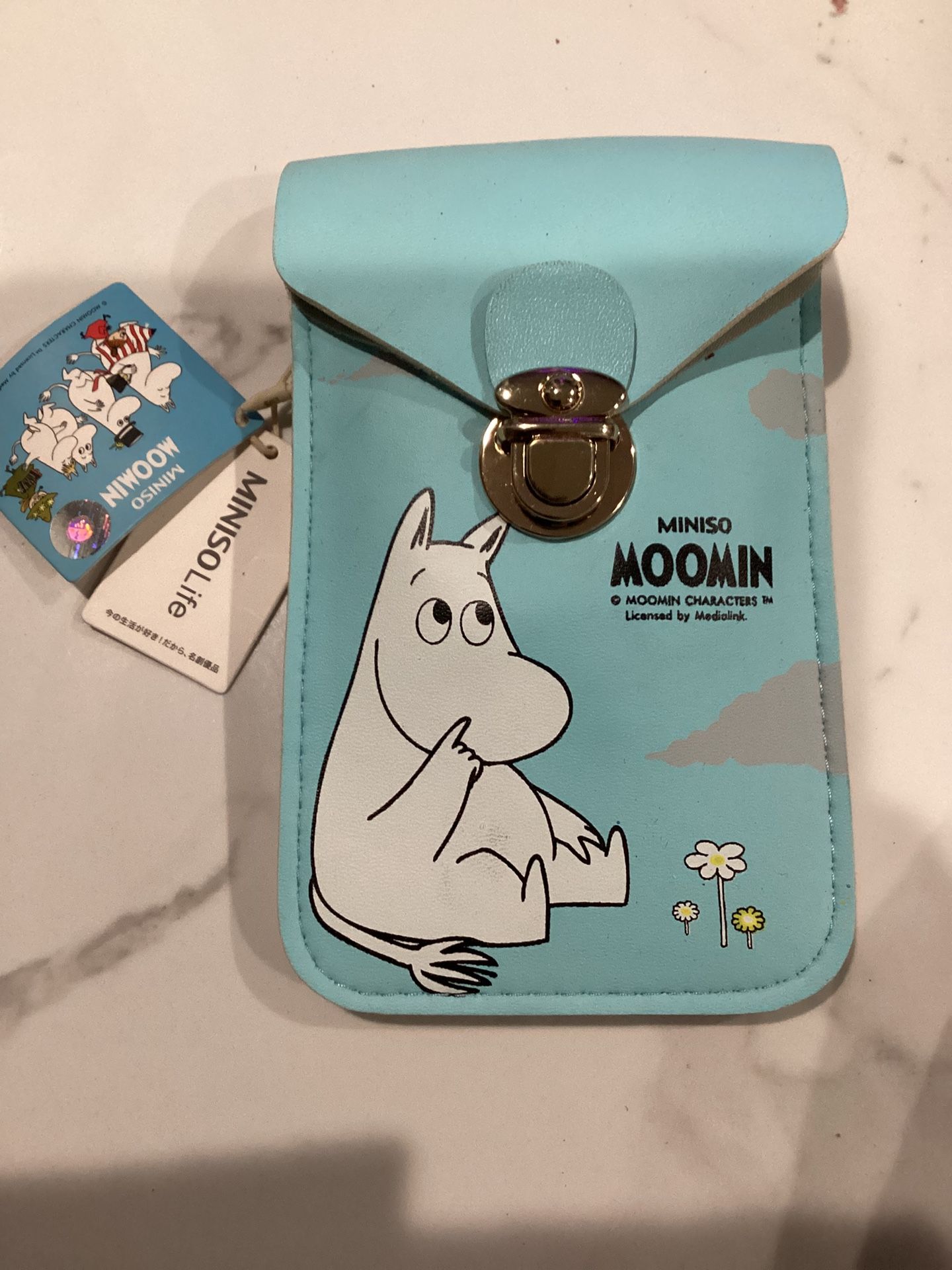 MINISO MOOMIN MINI PURSE TEAL MEDIALINK