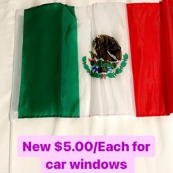 New Double Sided Mexican Flags For Car Windows 
