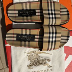 Burberry Cloth Slides 