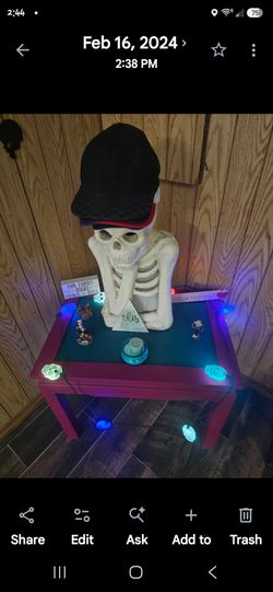 Custom painted side table
