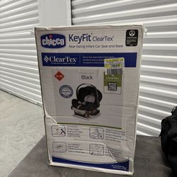 Chicco KeyFit ClearTex Infant Car Seat - Black ( New )