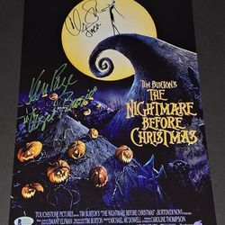 🔥 Chris Sarandon and Ken Page autographed 11x17 Beckett COA 🔥