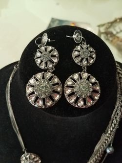 Necklace and earrings