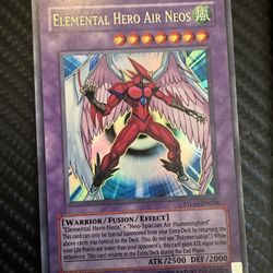 Yugioh Elemental Hero Air Neos Card Mint Condition