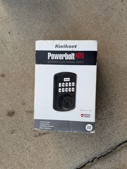 Kwikset Powerbolt 250 10-Button Keypad Matte Black Transitional Electronic Deadbolt Door Lock