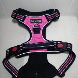 TobeDRI No Pull Dog Harness Size LARGE Hot Pink - New