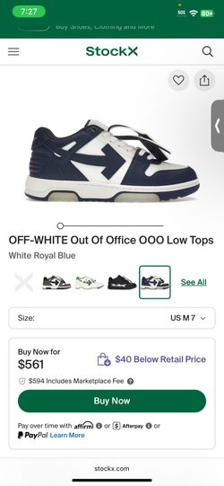 Off white Navy Blue OOOHH