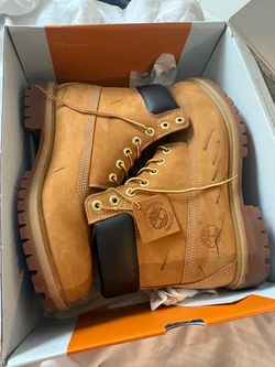 BRAND NEW TIMBS DRAWN ON BY EX BF