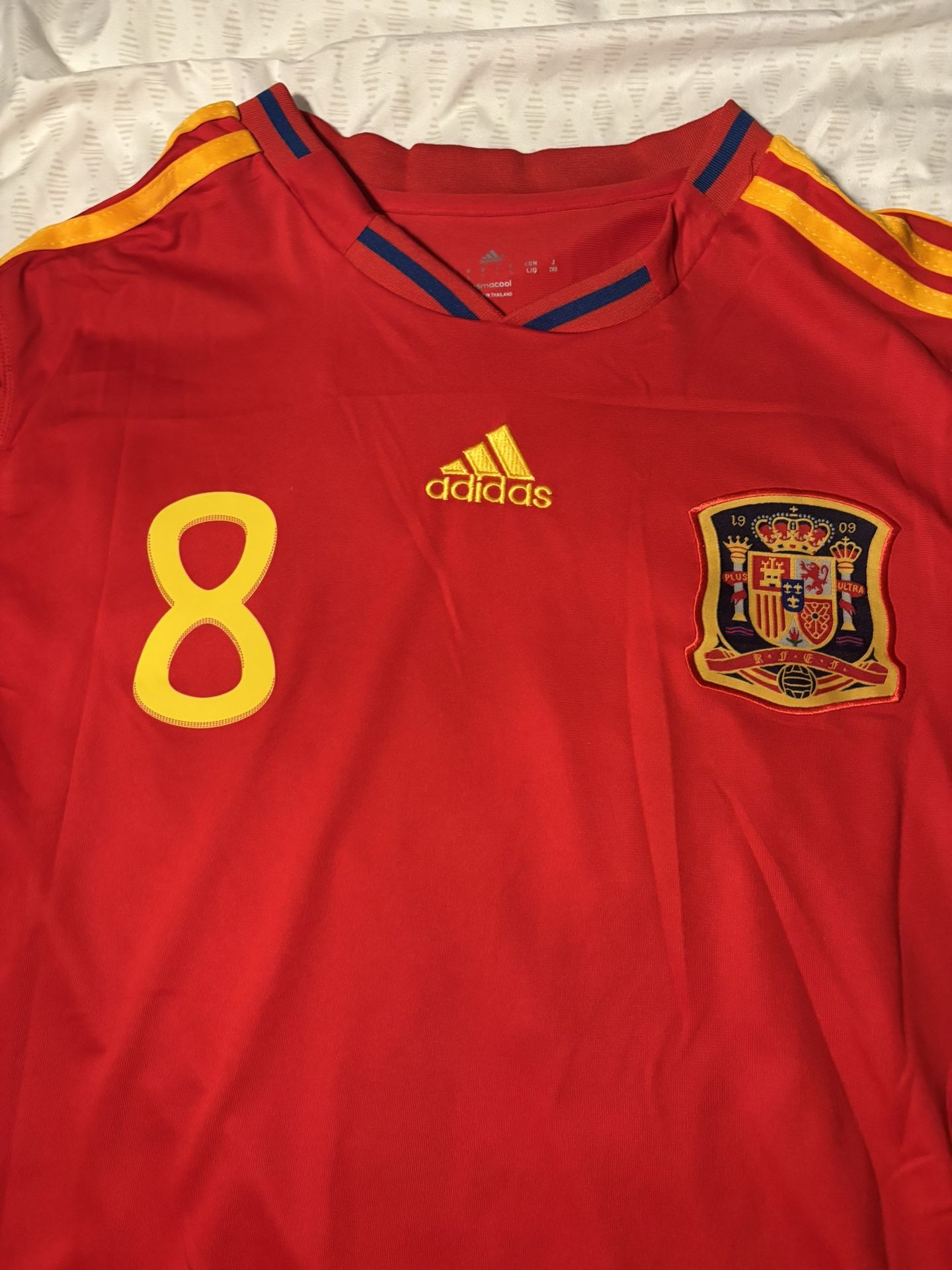 Spain Xavi football jersey 2010 worldcup
