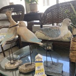 Nautical Bird Statues