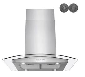 30 in. Convertible Kitchen Island Mount Range Hood