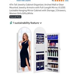 Jewelry Cabinet With Led Lights