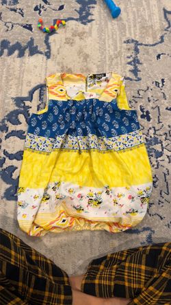Mayra Girls Sleeveless Patchwork Romper