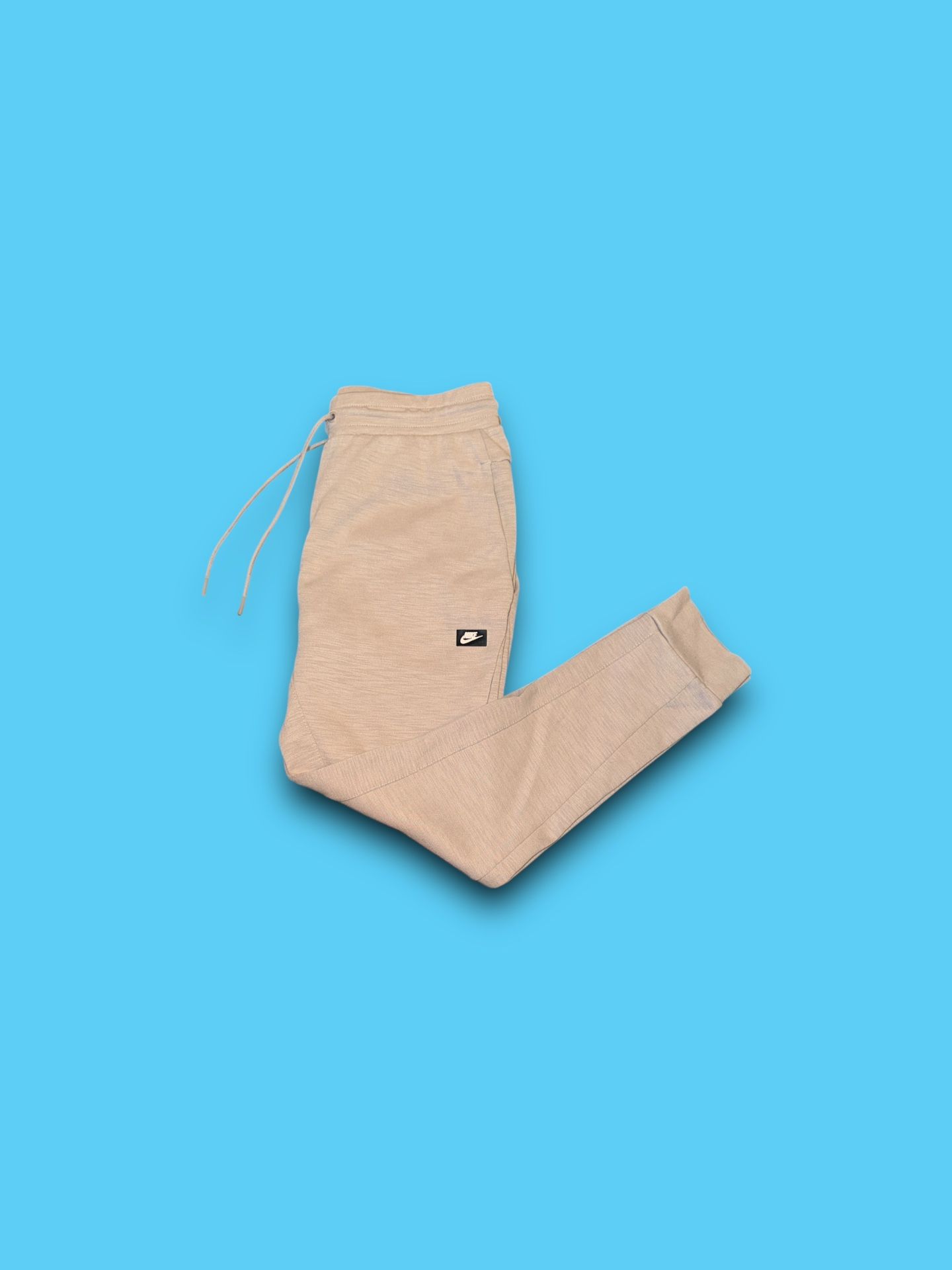 Nike Sportswear Optic Fleece Cuffed Jogger Pants Mens Medium Pumice Gym NSW