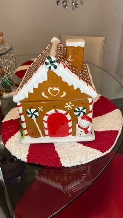 Light Up Gingerbread Cookie Jar 