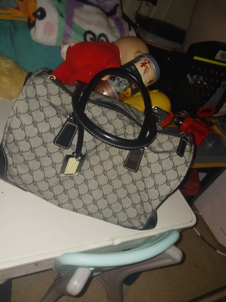 RALPH LAUREN EX LARG TOTE PURSE LIKE BRAND NEW 20 FINAL PRICE