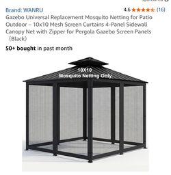 Canopy tent net cover.