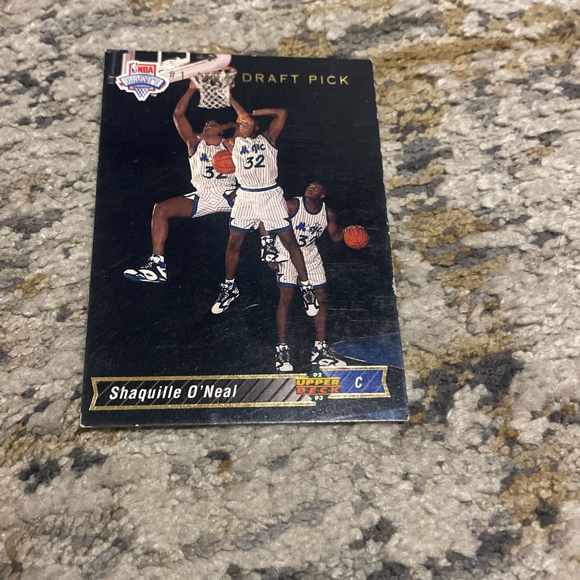 Shaquille O’neal Draft Pick Card