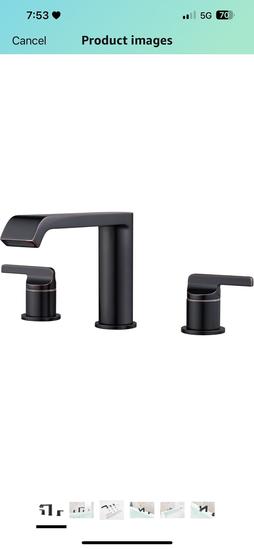 Oil Rubbed Bronze Roman Tub Faucet,Solid Brass High Flow Widespread Bathtub Faucet with Two Lever
