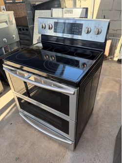 Samsung double oven glass top