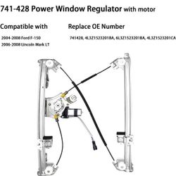 Front Left Driver Side Power Window Regulator