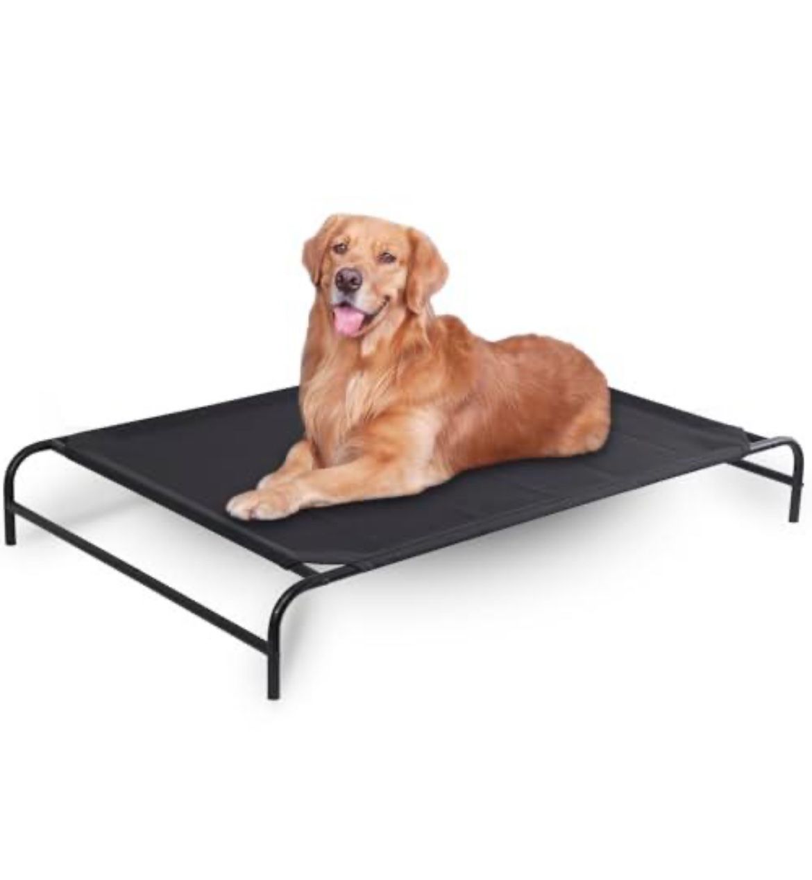 GDKASRNY Portable Raised Cooling Steel-Framed Elevated Pet Bed, Elevated Mesh Pet Bed Durable Frame Dog Cot for Outdoor or Indoor Use with Skid-Resist