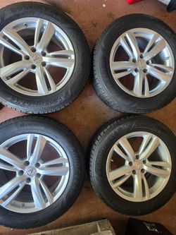 Acura RDX 18 inch OEM Rims and Tires Lug pattern 5x114.3mm
