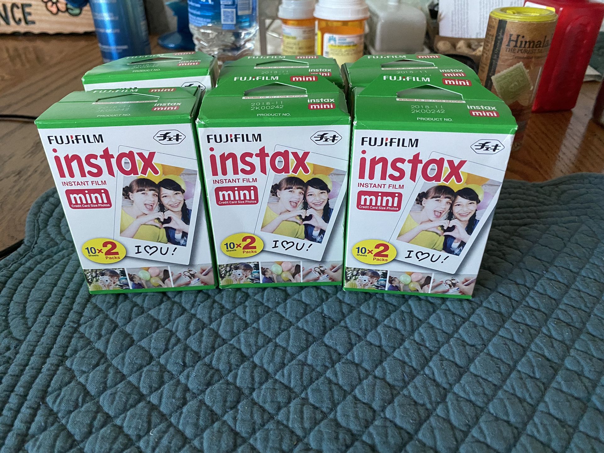 Fujifilm Instax Mini Film - 6 Packs Of 20 Sheets Each (120 Total Sheets) - $60 For All 6, Or $10 Each