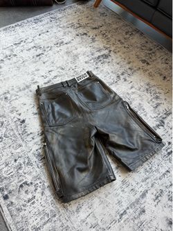 Leather Designer Shorts