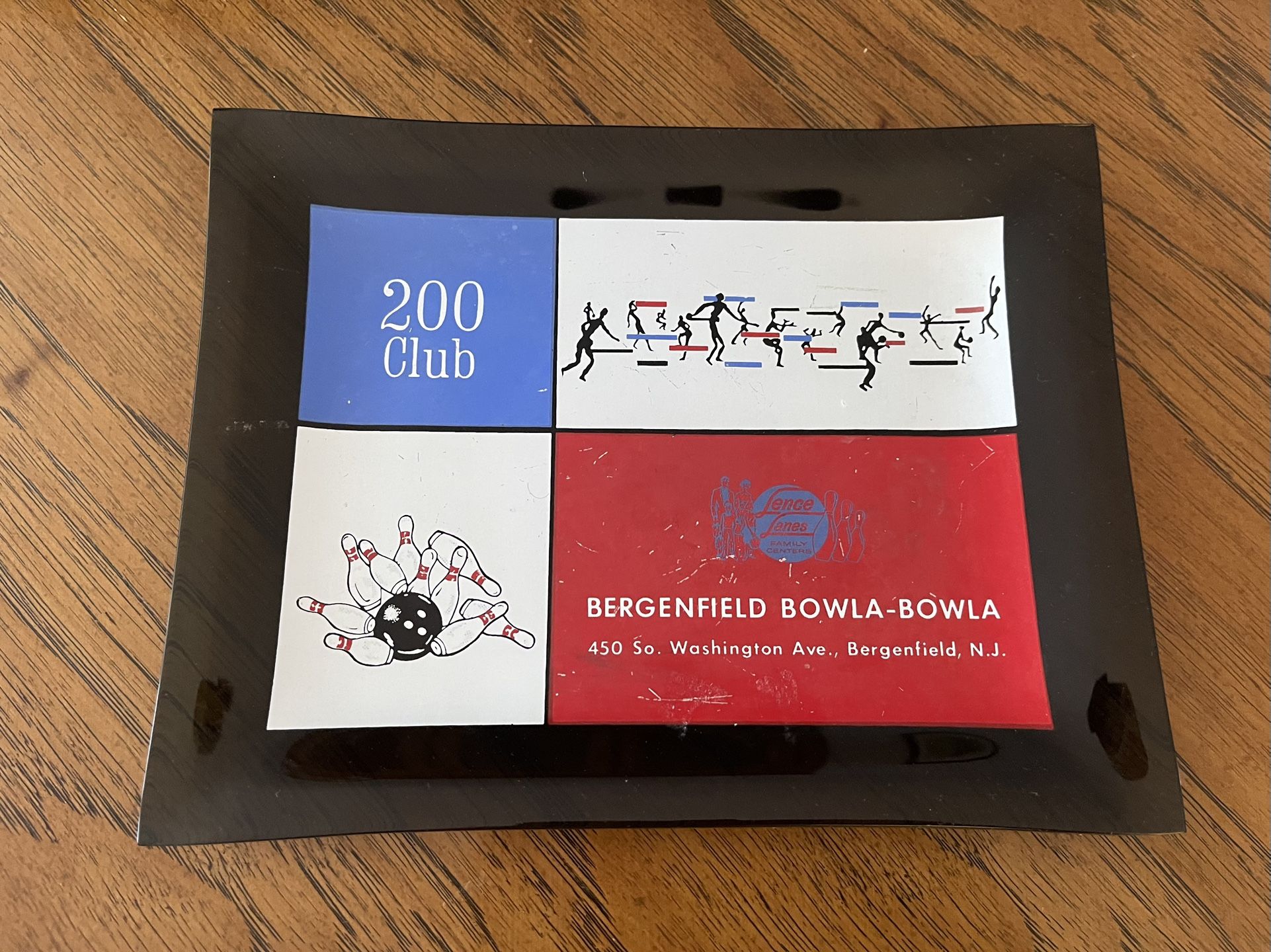 Nostalgic Vintage 200 Club Bergenfield Bowla Bowla Trophy or Trinket Dish (See Description!!)