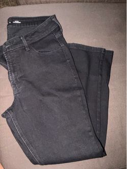 Old Navy BLACK high rise wow straight jeans, size 12 women’s.