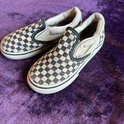 Checkered Little Kid vans