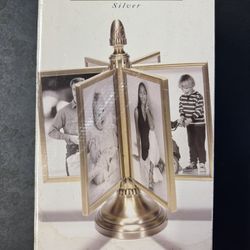 NEW Gold Toned Picture Frame Carousel 