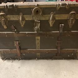 Antique Travel Trunk. Yes, it’s still available.
