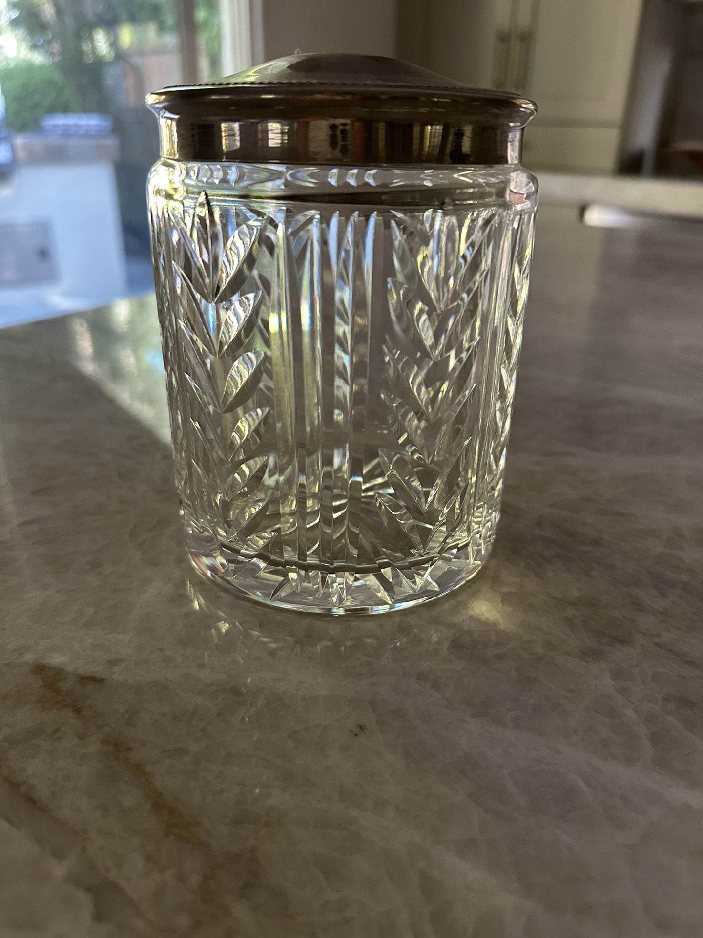 Waterford Crystal Vanity Jar/Humidor 