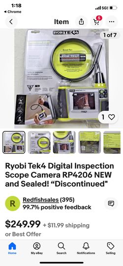Ryobi Tek4 Inspection Camera