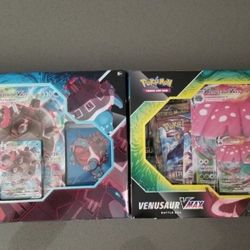 Blastoise VMAX and Venusaur VMAX Battle Boxes Sealed Pokemon Card