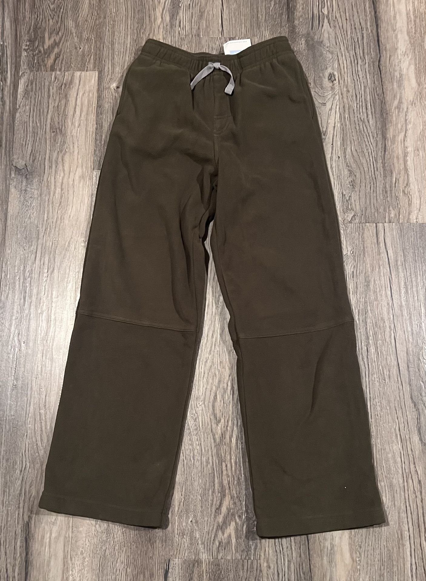 NEW WITH TAG - Boys Janie & Jack Olive Green Fleece Pants Sweatpants. Size 10.