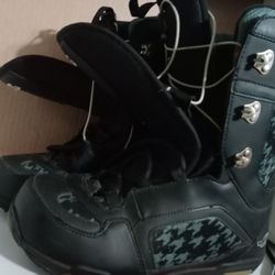 Snowboard Boots Men's Size 10 Simms Last Pic Show Damage Still Works Great No Leak