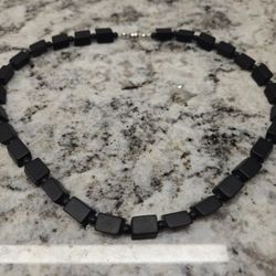 Matte Black Onyx Necklace