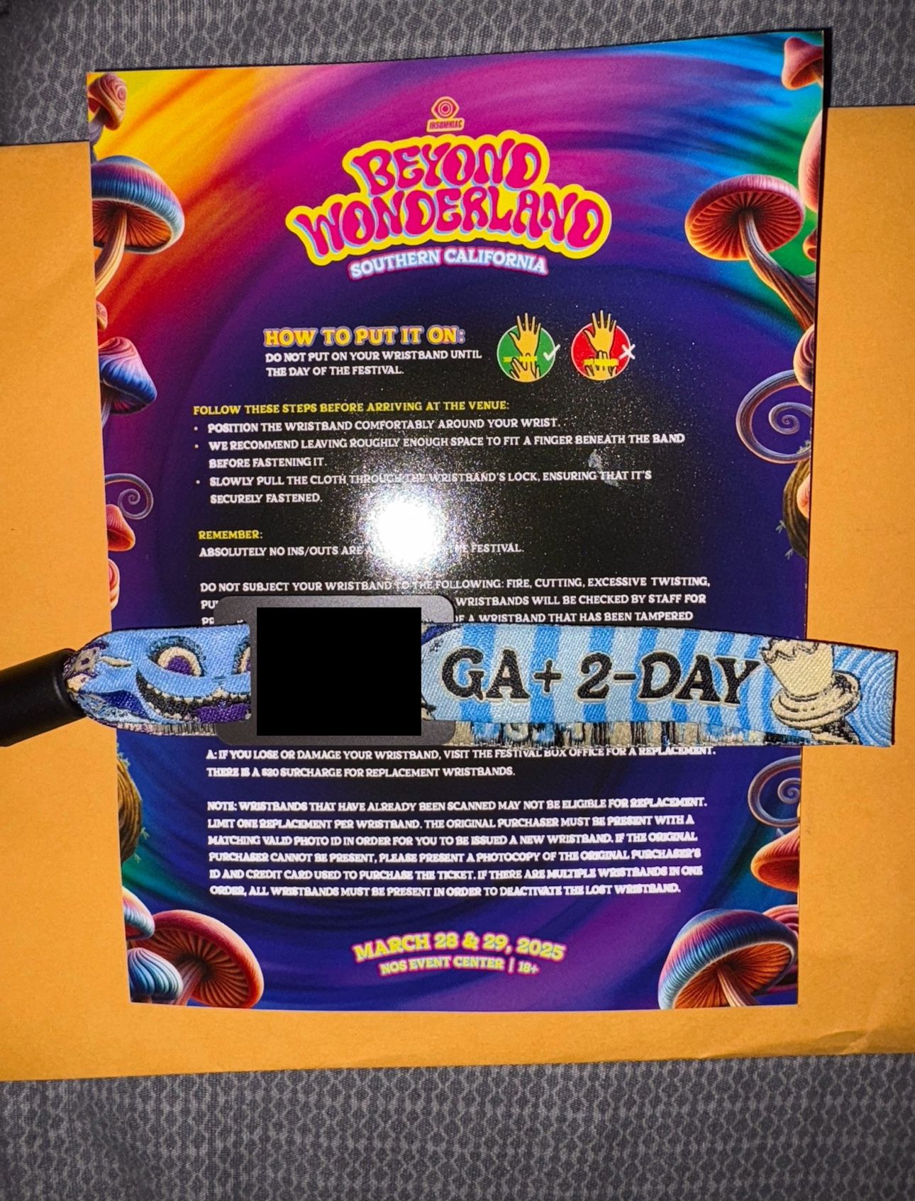 2-Day GA+ Beyond Wonderland Wristband