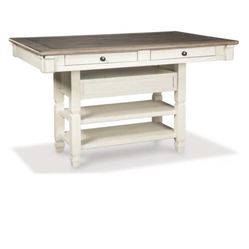Rustic Wood Kitchen Island/ Dining Table 